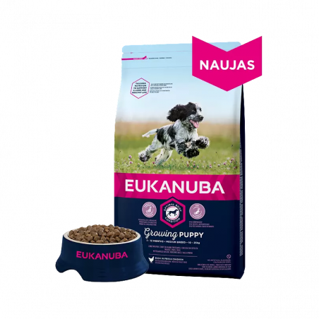 Eukanuba Medium Puppy (kana) 3kg|Eukanuba