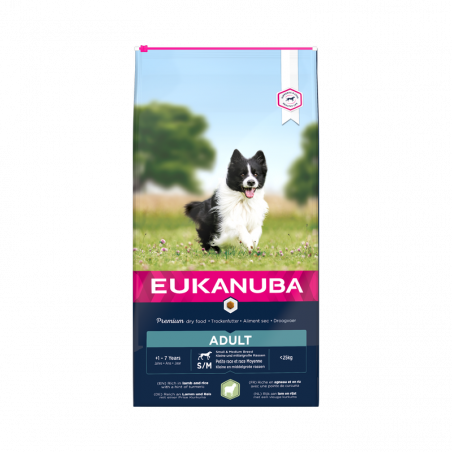 Eukanuba Mini & Medium Adult (jagnięcina i ryż) 2,5kg|Eukanuba