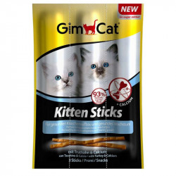 GimCat Kitten Sticks with Turkey & Calcium (3 vnt)