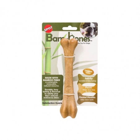 GimDog Bam-Bones bambukinis kaulas (kumpio skonio) 14,6cm|Gimdog