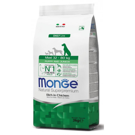 Monge maxi puppy kuivtoit noortele kutsikatele kanaga 12kg|Monge