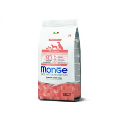 M11204 Monge Dry Dog Spec. Line - visu šķirņu kucēni Laši un rīsi 2,5 kg