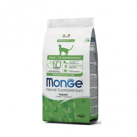 Monge Monoprotein Rabbit super premium kaķu barība ar trušiem 1,5kg|Monge