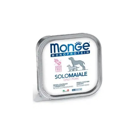 M14410 Monge Monoproteico "Solo" - Wet Dog Pate 100% pork 150 g|Monge