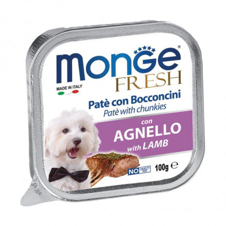 Monge Fresh Pâté koertele lambaliha tükkidega100g|Monge