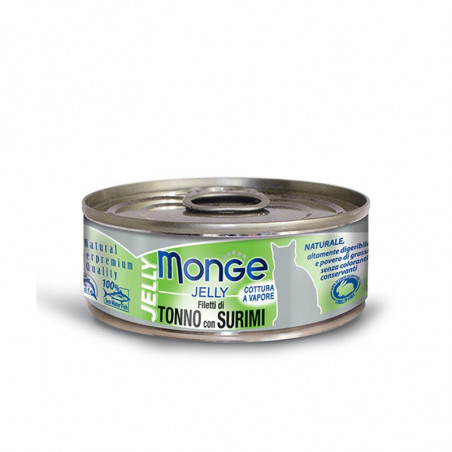 Monge Jelly - Wet kons. pašaras suagusioms katėms su tunu 80g|Monge