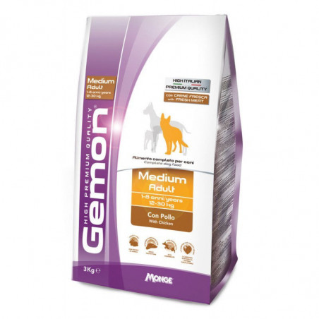 Gemon medium adult visavertis pašaras suaugusiems šunims su vištiena 3kg|Gemon
