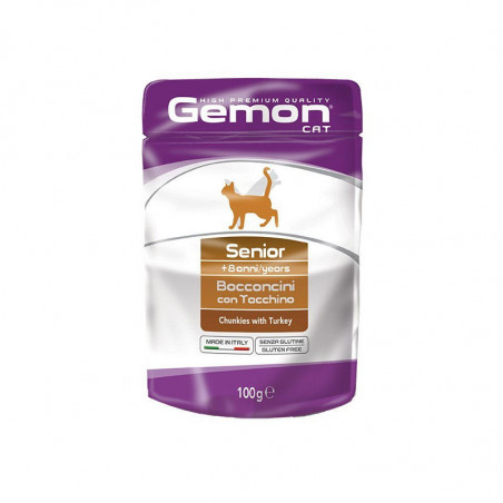 Gemon Senior +8 konservtoit eakatele kassidele kalkuniga 100g|Gemon