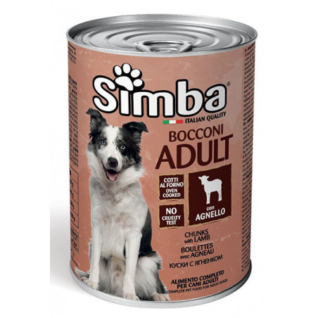 Simba Adult lamb visavertis konservuotas pašaras suaugusiems šunims su ėriena 415g|Monge