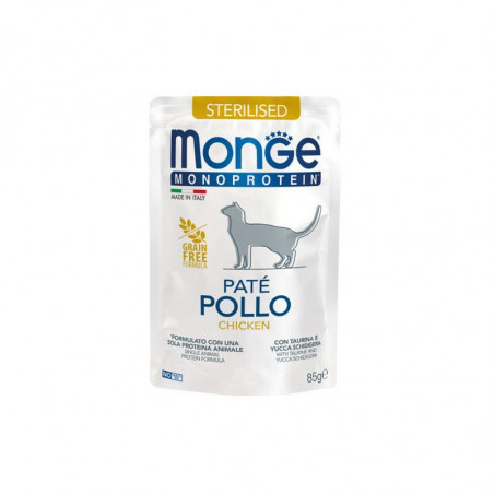 Monge Monoprotein Adult begrūdis konservuotas pašaras katėms 85g|Monge