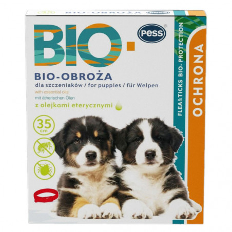 Pess Bio-Protection obroża przeciwpasożytnicza dla młodych szczeniąt 35cm|bioVETERINARY