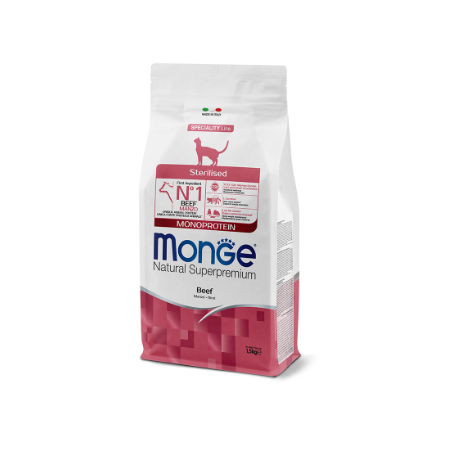 Monge Dry Cat Adult Sterilized Beef monoprotein 1,5 kg|Monge