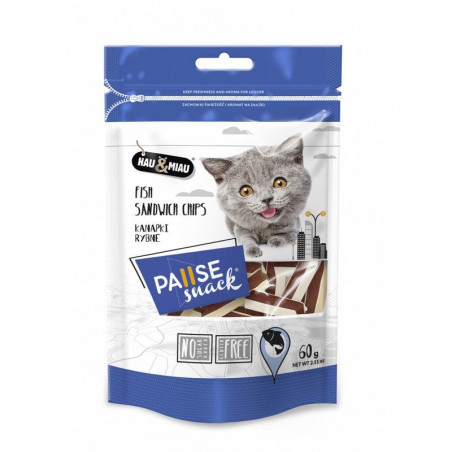 Hau&Miau kaķu našķi zivju sviestmaize 60g|Hau&Miau