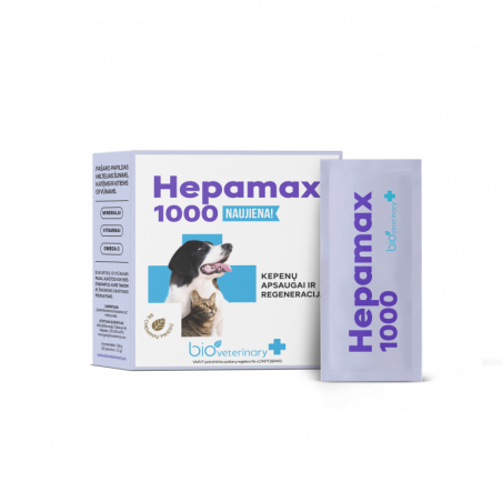 Bioveterinary Hepamax 1000 suplement diety dla zwierząt domowych N28|bioVETERINARY