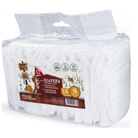 B140364 BARRY KING isase koera mähkmed, S, 30 - 46 cm, 12tk.|