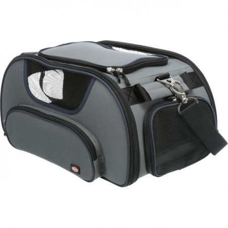 Torba transportowa do samolotu TRIXIE Wings, 28x23x46 cm, szaro-niebieska|Trixie