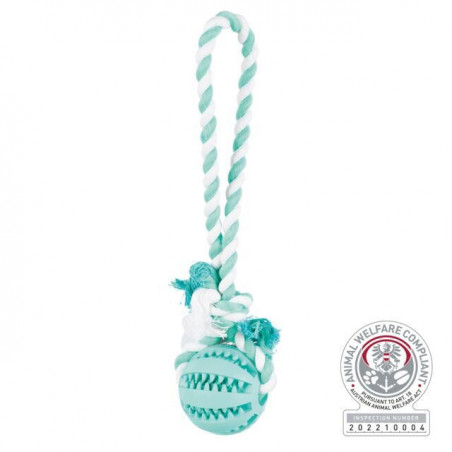 TRIXIE Denta Fun Kamuolys su virve, natūrali guma, ø 7-24 cm|Trixie