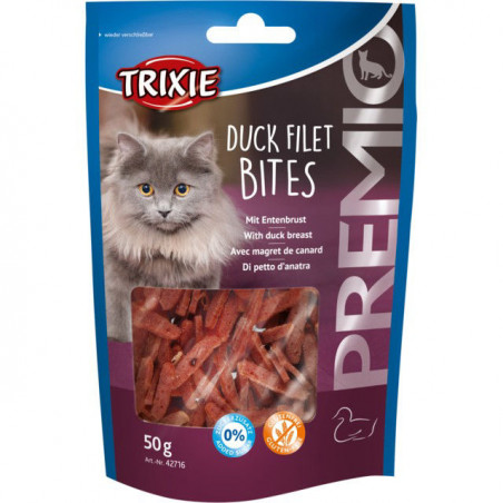 TRIXIE PREMIO Duck Filet Bites, skanėstas katėms antienos file kąsneliai 50 g|Trixie