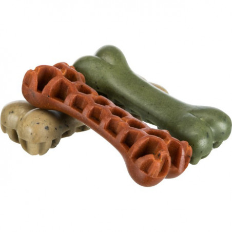 TRIXIE Denta Fun Veggie Bone z wgłębieniami i algami, 8,5 cm, 28 g|Trixie