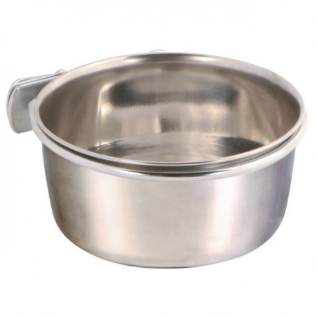 TRIXIE Dubenėlis paukščiams, nerūd. plienas su laikikliu 300 ml/9cm|Trixie