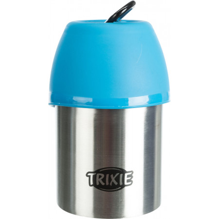 TRIXIE Ūdens pudele ar trauku, nerūsējošais tērauds/plastmasa, 0,3 l|Trixie