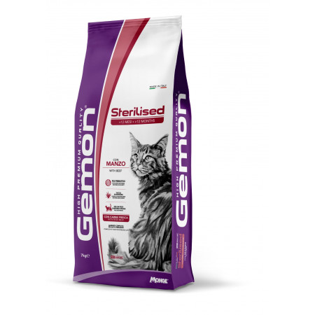 GEMON - Dry Cat Beef & rice 7 kg|Gemon