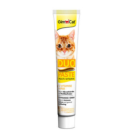 GIMCAT MULTI-VITAMIN DUO PASTE 12 vit+cheese 50g pasta katėms|Gimcat