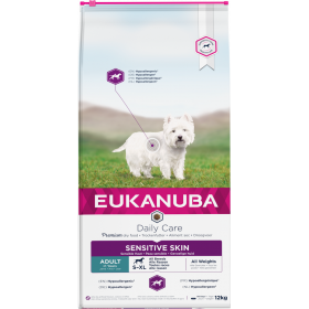 Eukanuba Daily Care Sensitive Skin Adult (žuvis) 12kg