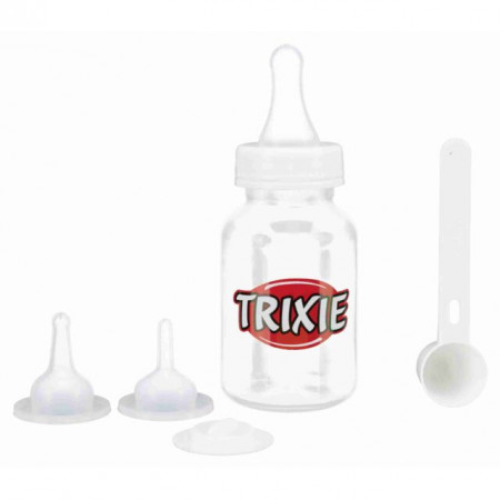 TRIXIE Suckling bottle set, 120 ml, transparent/white|Trixie