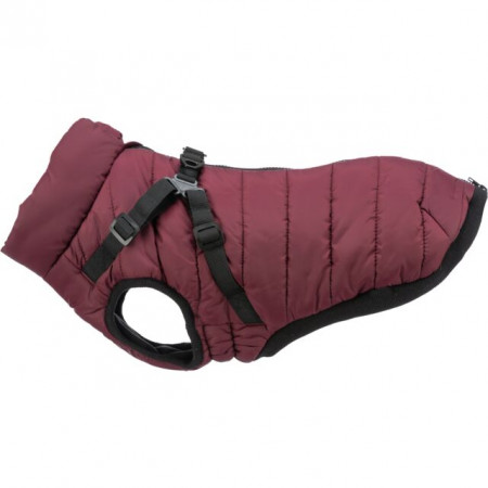 Trixie Pirou žieminė striukė su petnešom, S: 40 cm, bordo|Trixie
