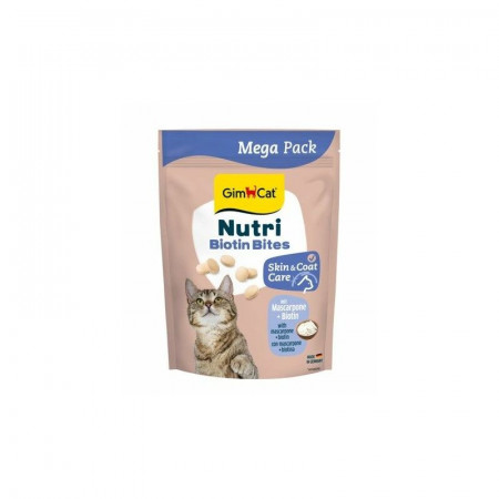 GIMCAT NUTRI BIOTIN BITES MASCARPONE (su biotinu ir maskarpone) 425 G|Gimcat