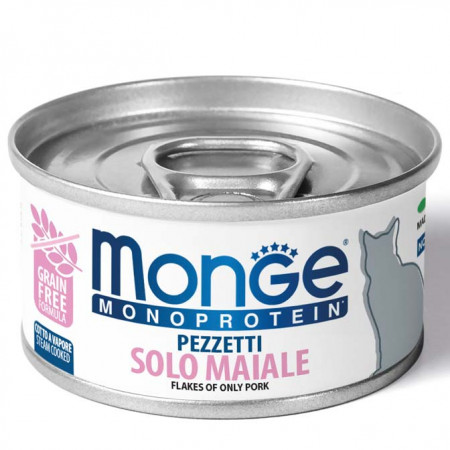 Monge MONOPROTEIN - Cat Flakes Only PORK 80 g|Monge