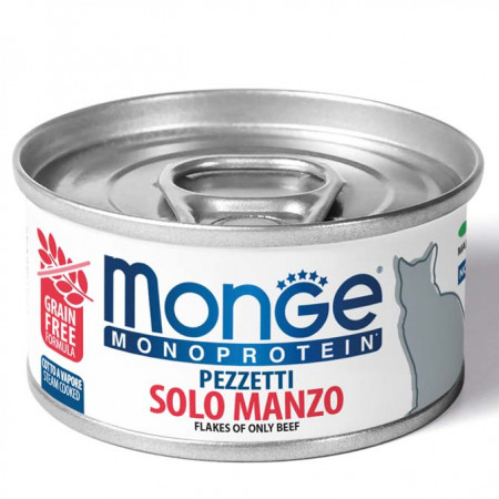 Monge MONOPROTEIN - Cat Flakes Only BEEF 80 g|Monge