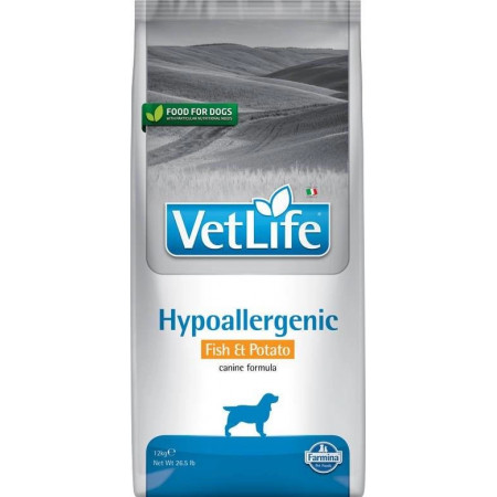 FARMINA VET LIFE - DOG Dry HYPOALLERGENIC Fish&ampPotato 12 kg|Farmina