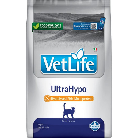 FARMINA VET LIFE - CAT Dry ULTRAHYPO 5 kg|Farmina