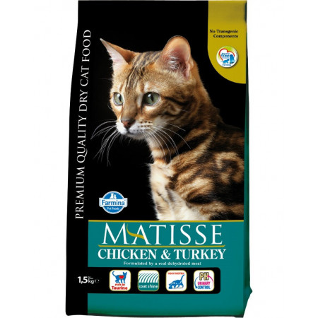 FARMINA MATISSE - CAT Dry Chicken&ampTurkey 1,5 kg|Farmina