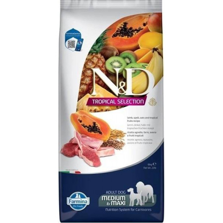 FARMINA N&ampD TROPICAL SELECTION - DOG Dry Lamb ADULT MED&ampMAX 10 kg|Farmina
