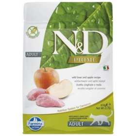 FARMINA N&ampD PRIME - CAT Dry Wild Boar&ampApple ADULT 300 g