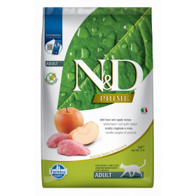 FARMINA N&ampD PRIME - CAT Dry Wild Boar&ampApple ADULT 10 kg