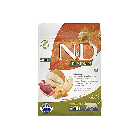FARMINA N&ampD PUMPKIN - CAT Dry Duck&ampCantaloupe ADULT 300 g|Farmina