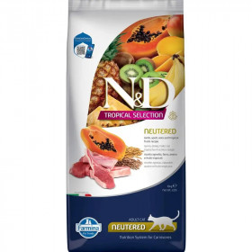 FARMINA N&ampD TROPICAL SELECTION - CAT Dry Lamb, Spelt, Oats NEUTERED 10 kg